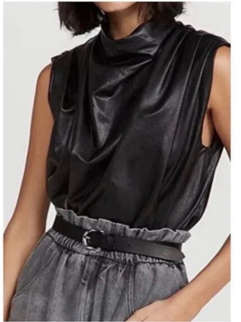 Amanda Uprichard Sleeveless Fabienne Top X Small MSRP $180